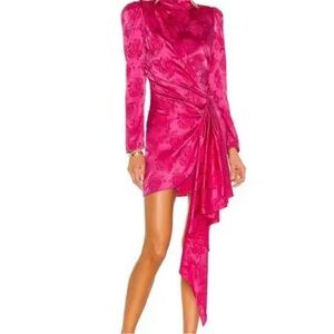 Ronny Kobo Silk LongSleeve Pink Dress